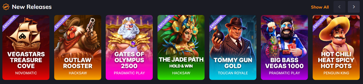 Explore Online Pokies at Vegastars Casino